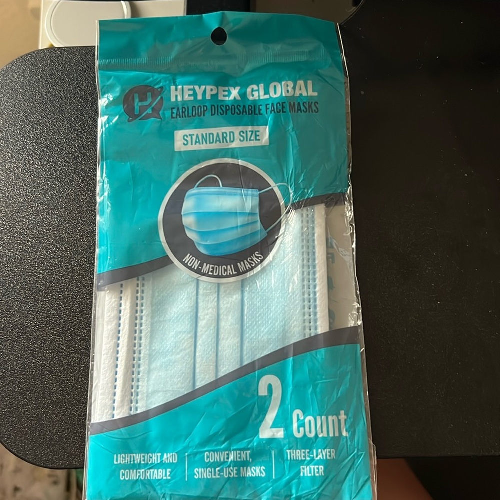 Heypex Global Earloop Disposable Face Masks Standard Size